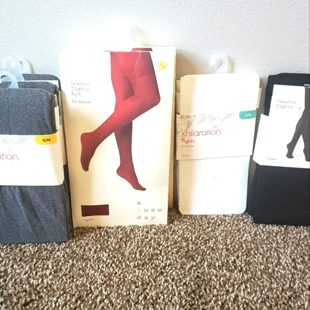 7 pairs of tights
